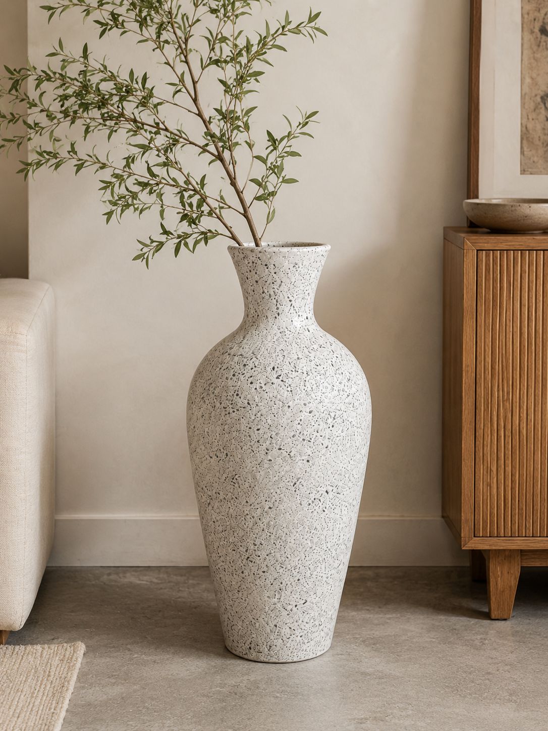 Organic White Vase