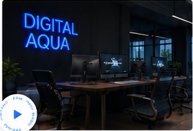 Digital Aqua studio workspace
